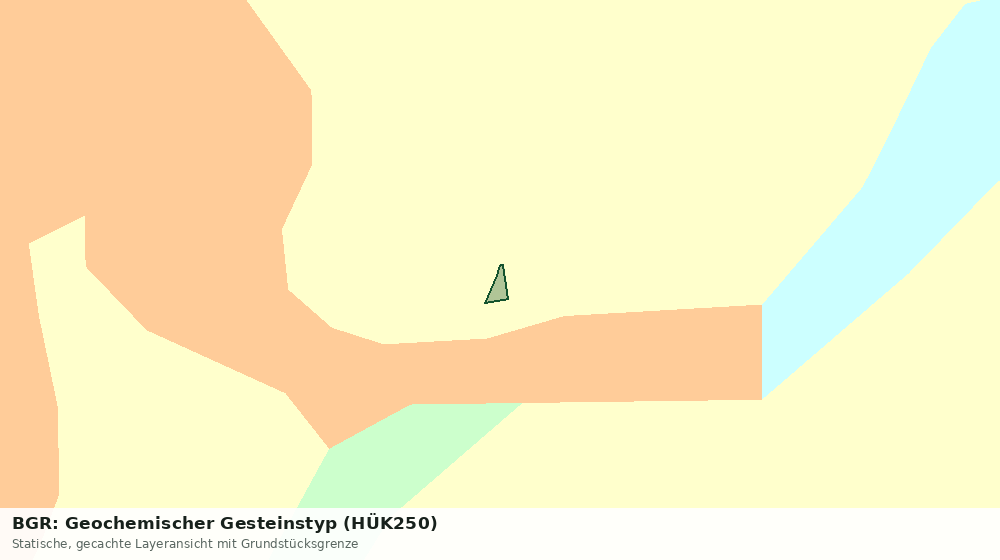 Statische Kartenansicht: BGR: Geochemischer Gesteinstyp (HÜK250)