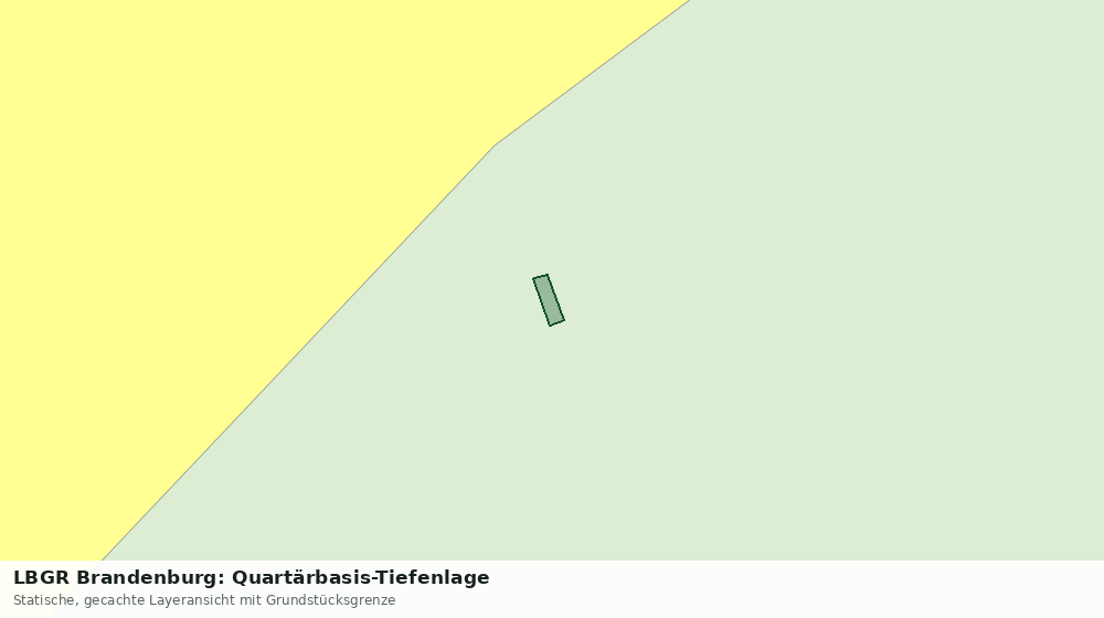 Statische Kartenansicht: LBGR Brandenburg: Quartärbasis-Tiefenlage
