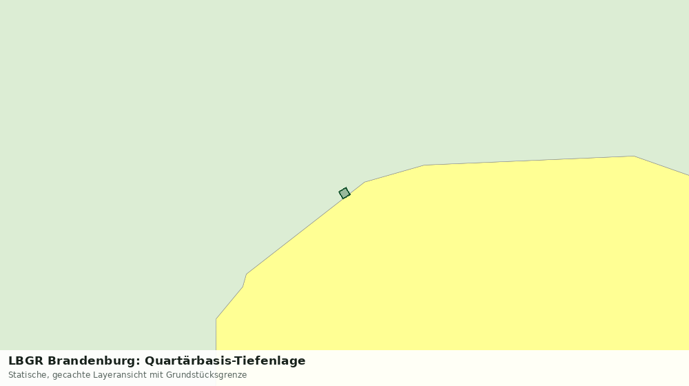 Statische Kartenansicht: LBGR Brandenburg: Quartärbasis-Tiefenlage