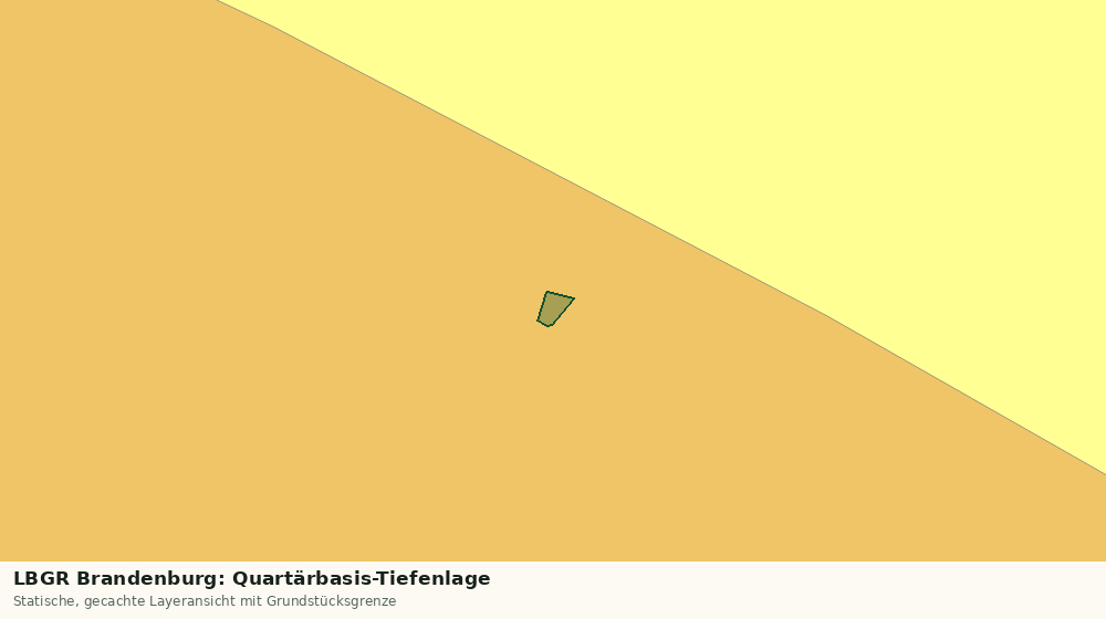 Statische Kartenansicht: LBGR Brandenburg: Quartärbasis-Tiefenlage