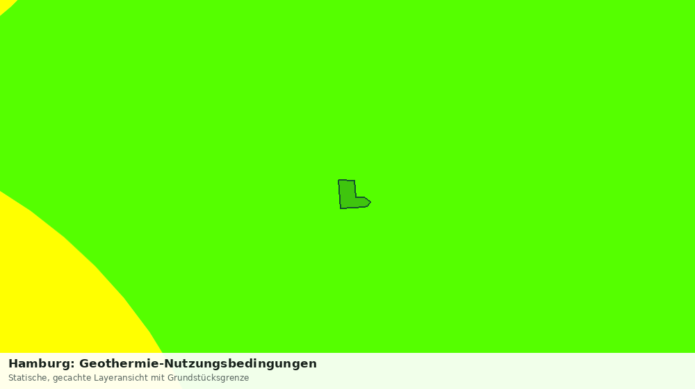 Statische Kartenansicht: Hamburg: Geothermie-Nutzungsbedingungen