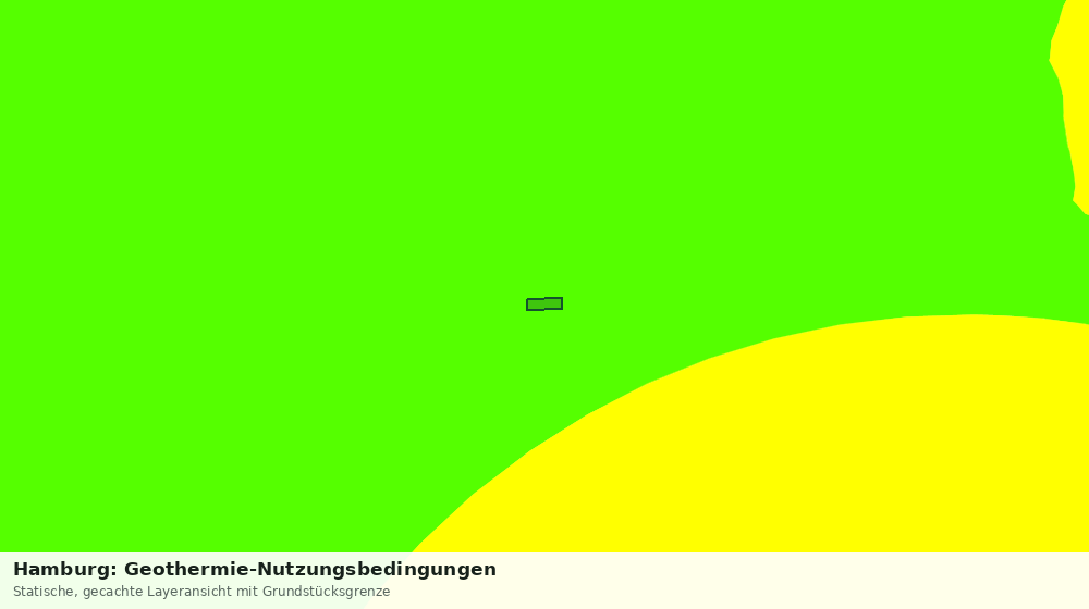 Statische Kartenansicht: Hamburg: Geothermie-Nutzungsbedingungen