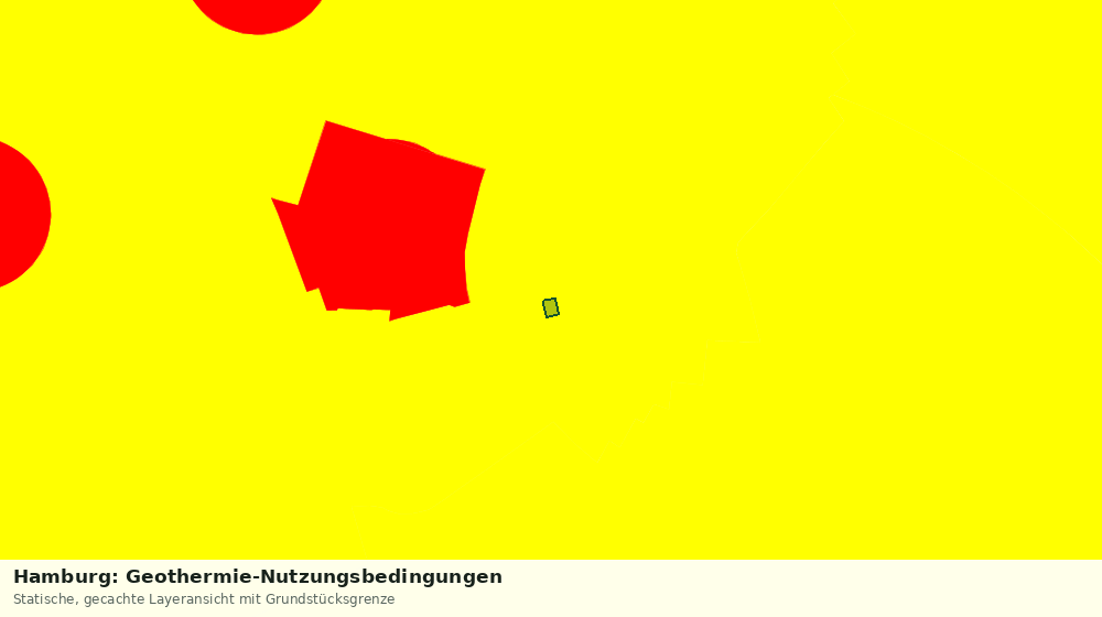 Statische Kartenansicht: Hamburg: Geothermie-Nutzungsbedingungen