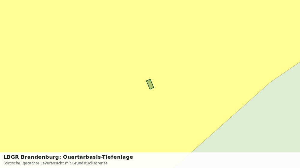 Statische Kartenansicht: LBGR Brandenburg: Quartärbasis-Tiefenlage