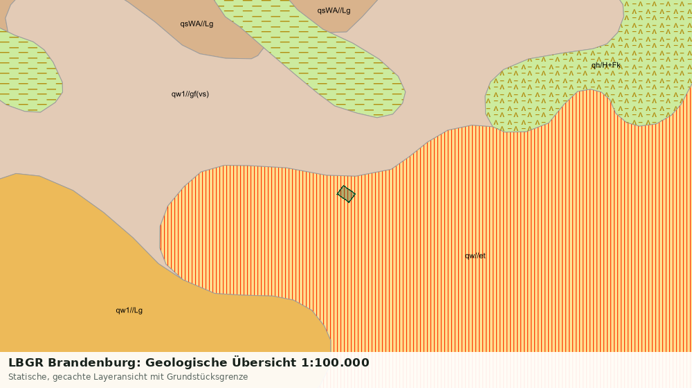 Statische Kartenansicht: LBGR Brandenburg: Geologische Übersicht 1:100.000