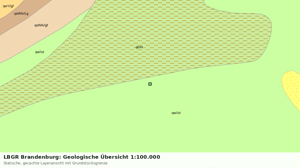 Statische Kartenansicht: LBGR Brandenburg: Geologische Übersicht 1:100.000