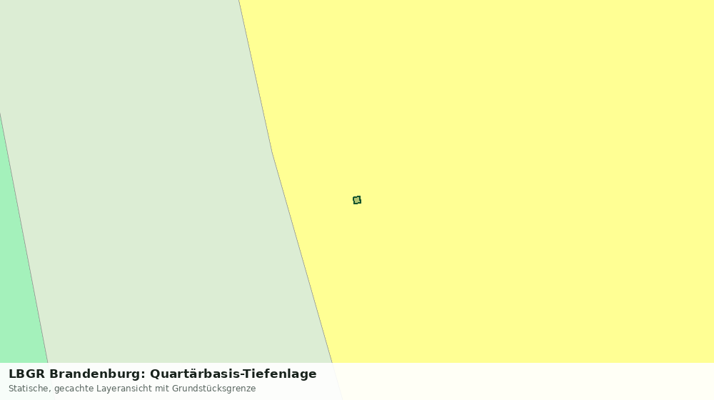 Statische Kartenansicht: LBGR Brandenburg: Quartärbasis-Tiefenlage