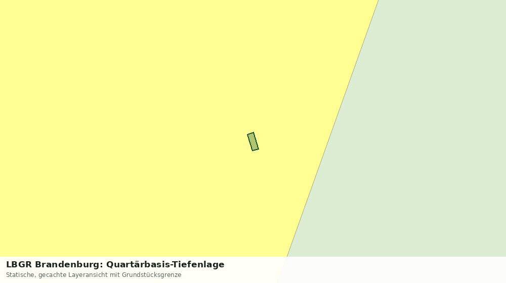 Statische Kartenansicht: LBGR Brandenburg: Quartärbasis-Tiefenlage