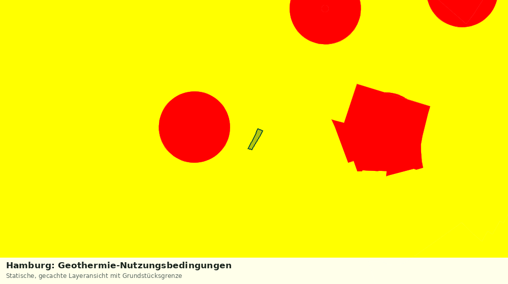 Statische Kartenansicht: Hamburg: Geothermie-Nutzungsbedingungen