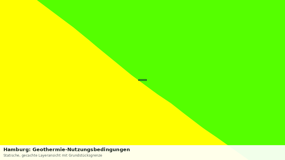Statische Kartenansicht: Hamburg: Geothermie-Nutzungsbedingungen
