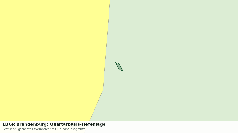 Statische Kartenansicht: LBGR Brandenburg: Quartärbasis-Tiefenlage