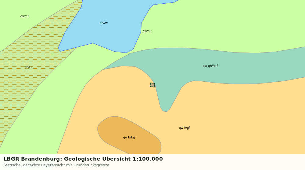Statische Kartenansicht: LBGR Brandenburg: Geologische Übersicht 1:100.000