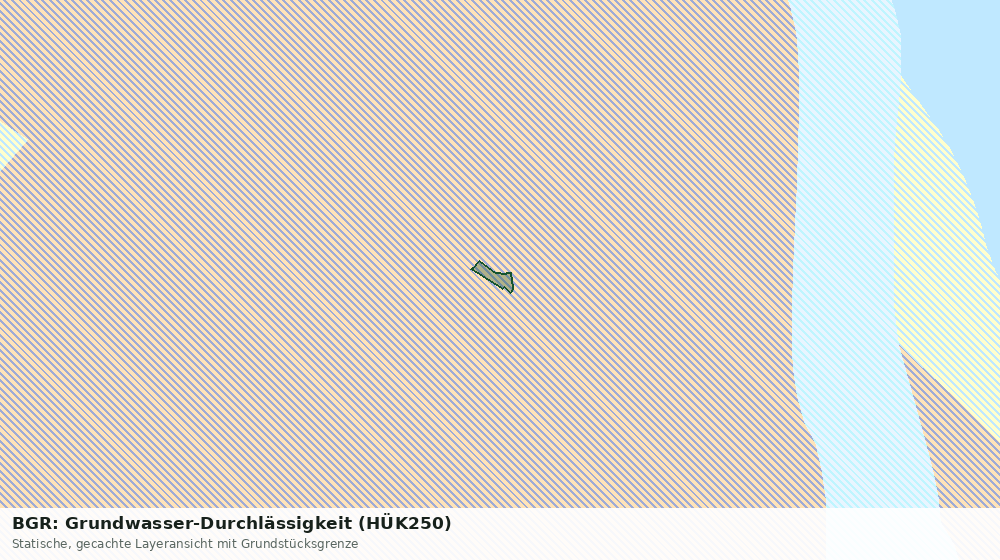 Statische Kartenansicht: BGR: Grundwasser-Durchlässigkeit (HÜK250)