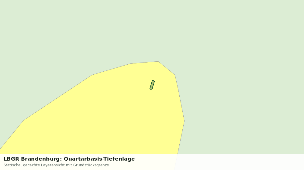Statische Kartenansicht: LBGR Brandenburg: Quartärbasis-Tiefenlage