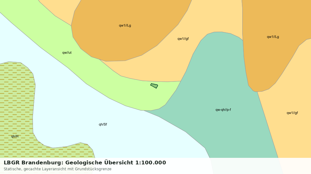 Statische Kartenansicht: LBGR Brandenburg: Geologische Übersicht 1:100.000
