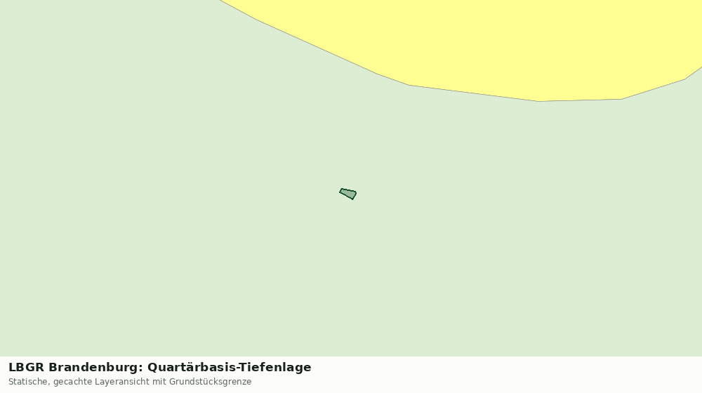 Statische Kartenansicht: LBGR Brandenburg: Quartärbasis-Tiefenlage