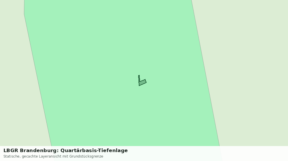 Statische Kartenansicht: LBGR Brandenburg: Quartärbasis-Tiefenlage