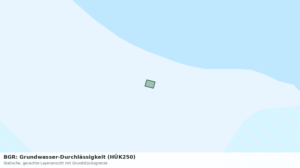 Statische Kartenansicht: BGR: Grundwasser-Durchlässigkeit (HÜK250)