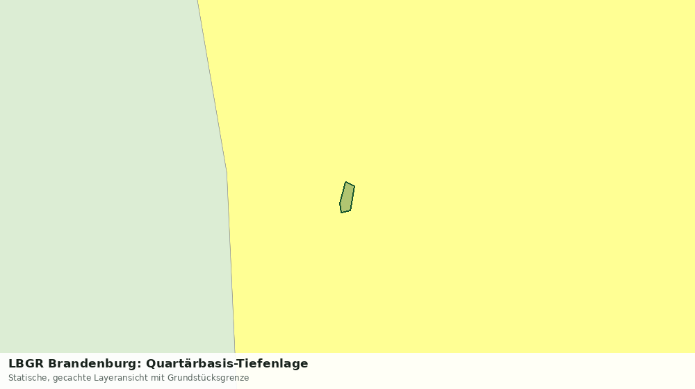 Statische Kartenansicht: LBGR Brandenburg: Quartärbasis-Tiefenlage