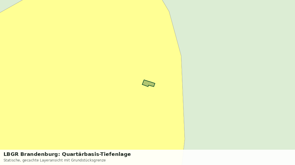 Statische Kartenansicht: LBGR Brandenburg: Quartärbasis-Tiefenlage