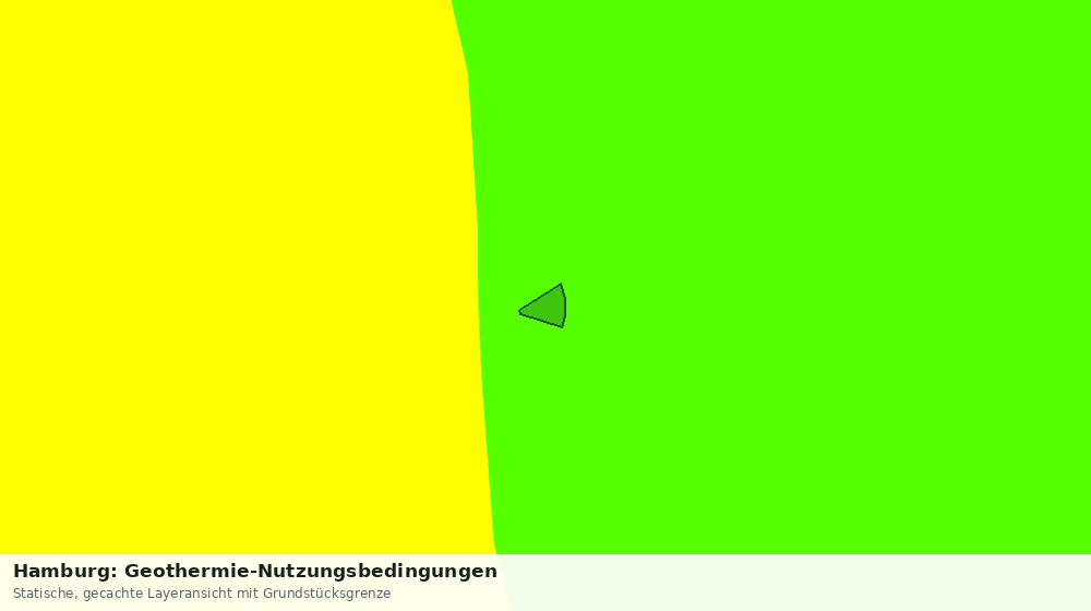 Statische Kartenansicht: Hamburg: Geothermie-Nutzungsbedingungen