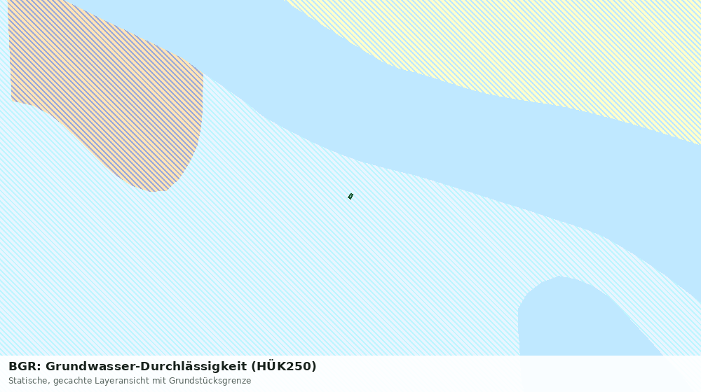 Statische Kartenansicht: BGR: Grundwasser-Durchlässigkeit (HÜK250)