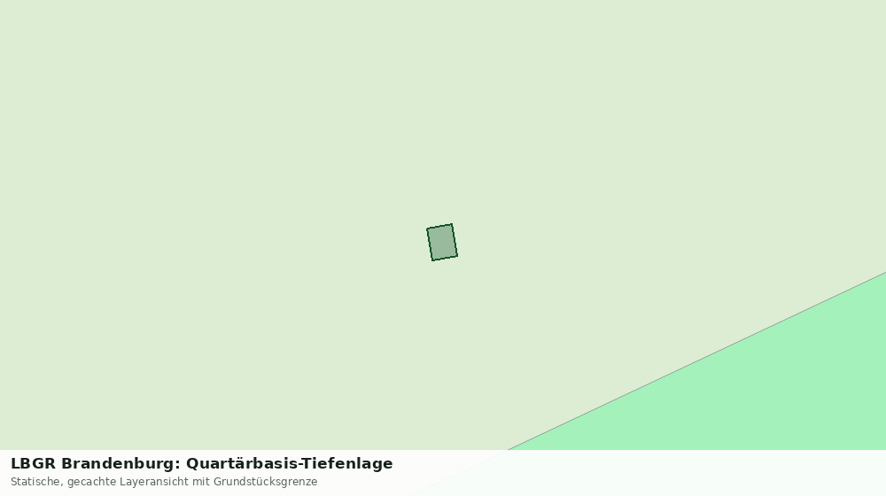 Statische Kartenansicht: LBGR Brandenburg: Quartärbasis-Tiefenlage