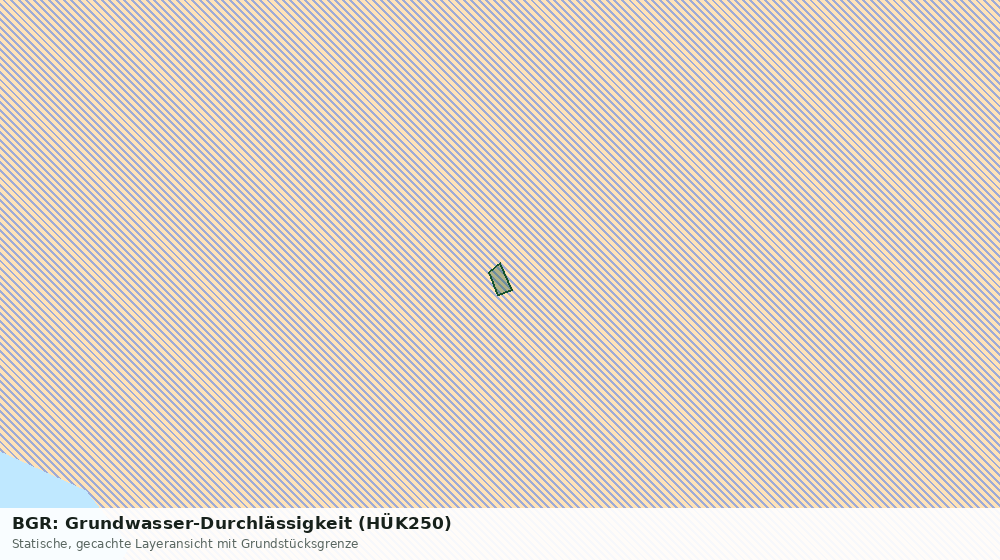 Statische Kartenansicht: BGR: Grundwasser-Durchlässigkeit (HÜK250)