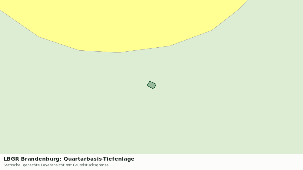 Statische Kartenansicht: LBGR Brandenburg: Quartärbasis-Tiefenlage