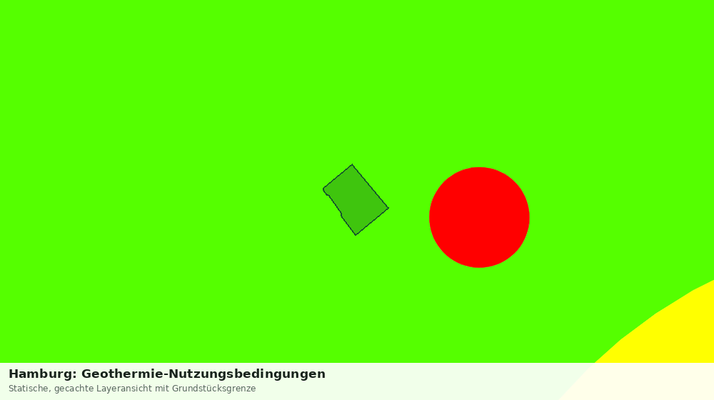 Statische Kartenansicht: Hamburg: Geothermie-Nutzungsbedingungen