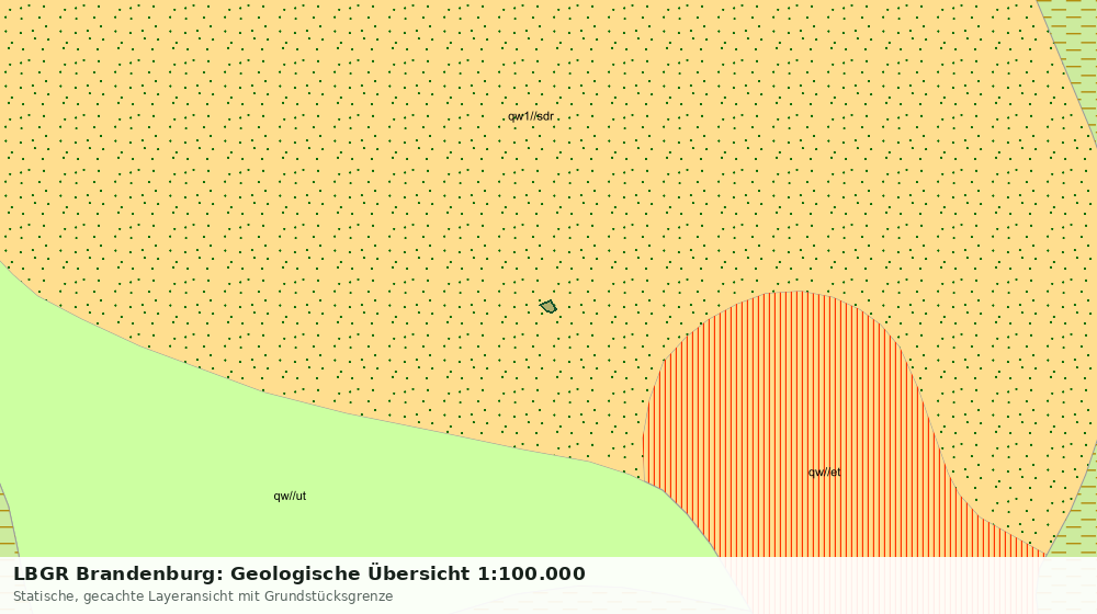 Statische Kartenansicht: LBGR Brandenburg: Geologische Übersicht 1:100.000