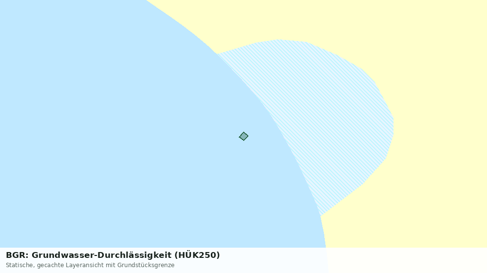 Statische Kartenansicht: BGR: Grundwasser-Durchlässigkeit (HÜK250)
