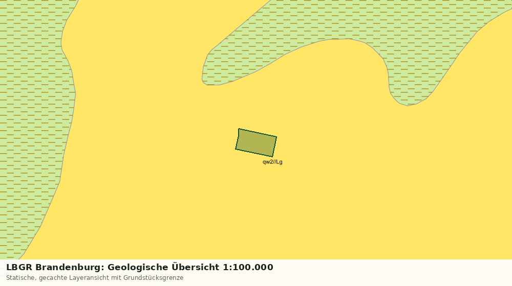 Statische Kartenansicht: LBGR Brandenburg: Geologische Übersicht 1:100.000