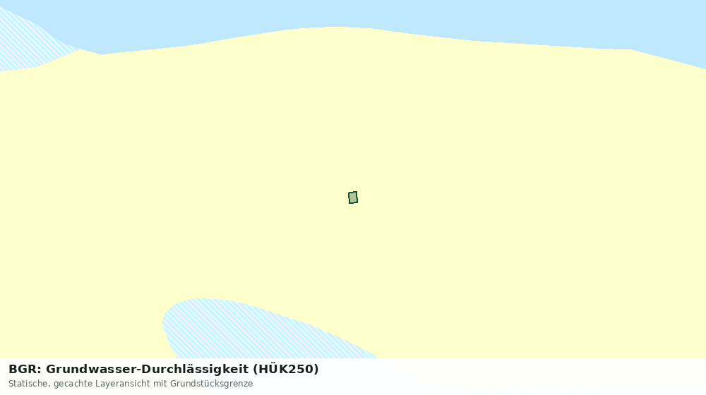 Statische Kartenansicht: BGR: Grundwasser-Durchlässigkeit (HÜK250)