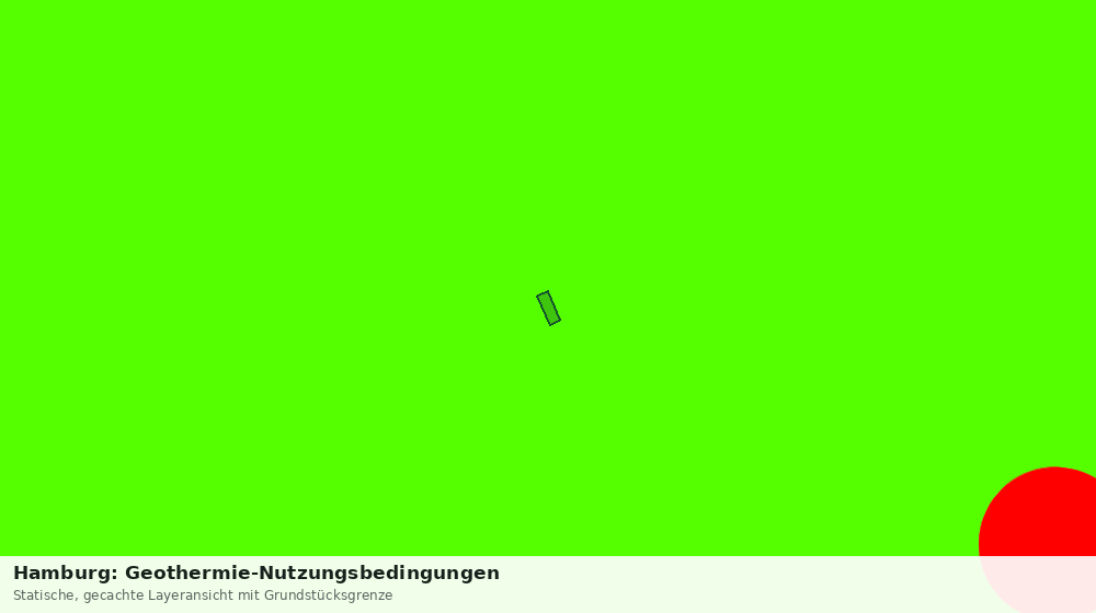 Statische Kartenansicht: Hamburg: Geothermie-Nutzungsbedingungen