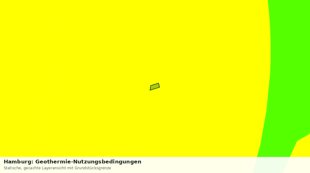 Statische Kartenansicht: Hamburg: Geothermie-Nutzungsbedingungen