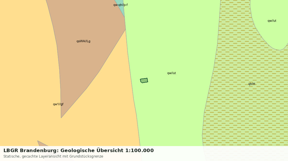 Statische Kartenansicht: LBGR Brandenburg: Geologische Übersicht 1:100.000