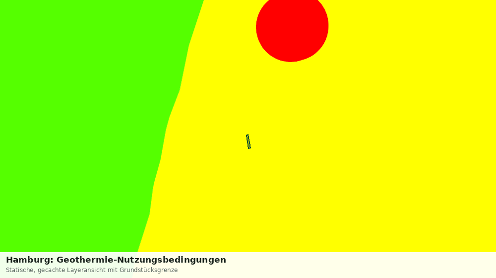 Statische Kartenansicht: Hamburg: Geothermie-Nutzungsbedingungen