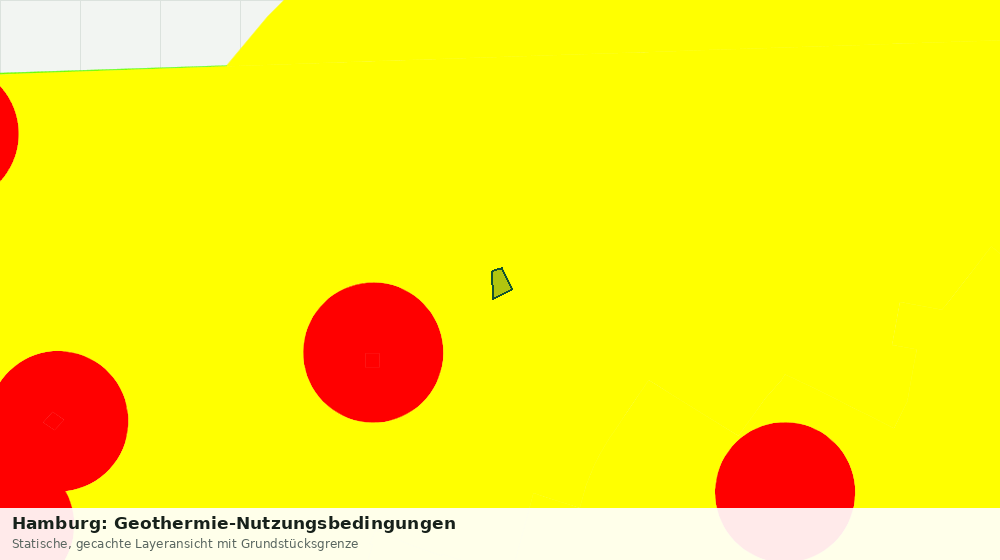 Statische Kartenansicht: Hamburg: Geothermie-Nutzungsbedingungen