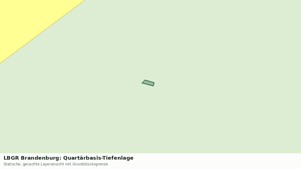 Statische Kartenansicht: LBGR Brandenburg: Quartärbasis-Tiefenlage