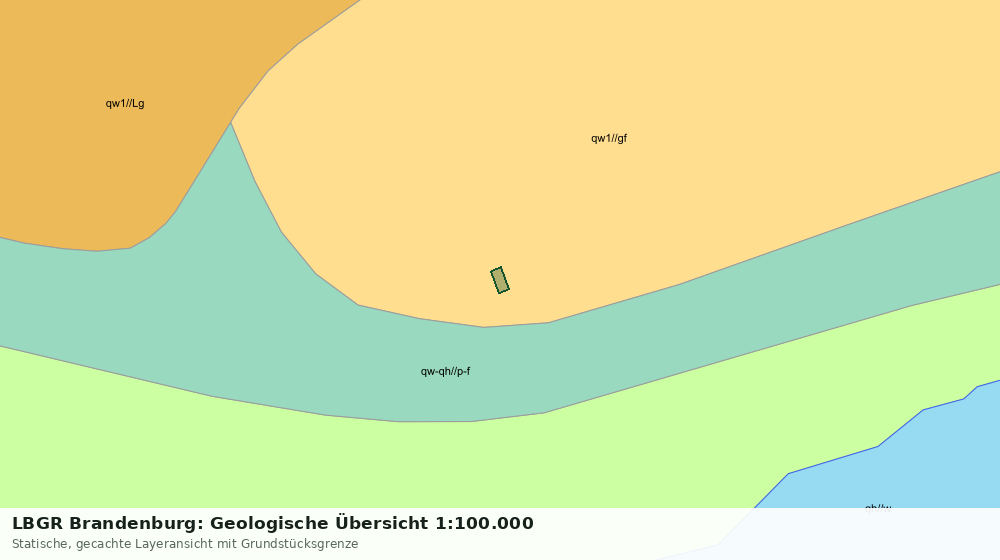 Statische Kartenansicht: LBGR Brandenburg: Geologische Übersicht 1:100.000