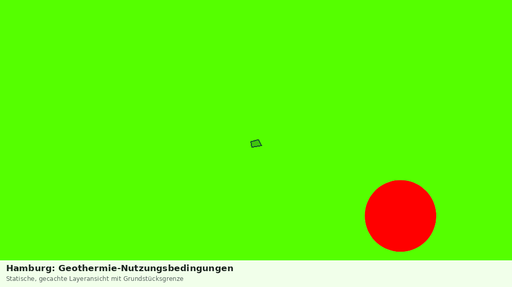 Statische Kartenansicht: Hamburg: Geothermie-Nutzungsbedingungen