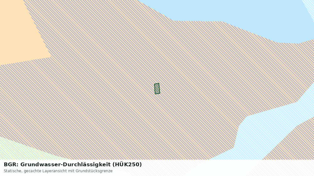 Statische Kartenansicht: BGR: Grundwasser-Durchlässigkeit (HÜK250)