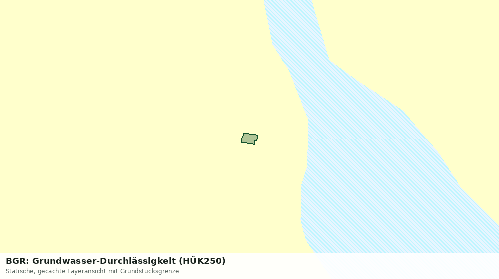 Statische Kartenansicht: BGR: Grundwasser-Durchlässigkeit (HÜK250)