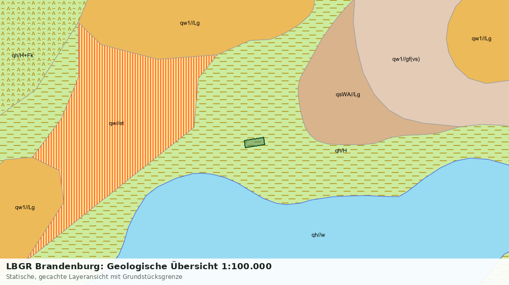 Statische Kartenansicht: LBGR Brandenburg: Geologische Übersicht 1:100.000
