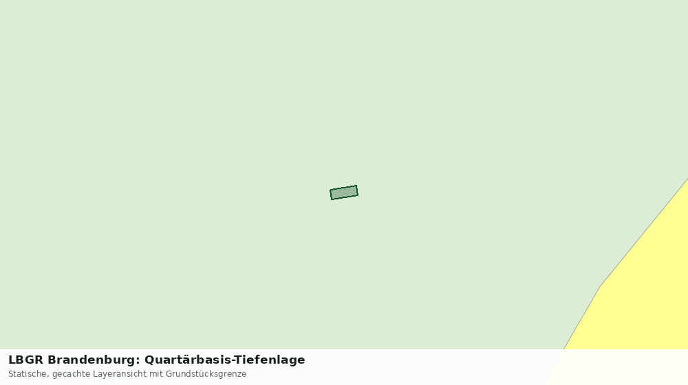 Statische Kartenansicht: LBGR Brandenburg: Quartärbasis-Tiefenlage