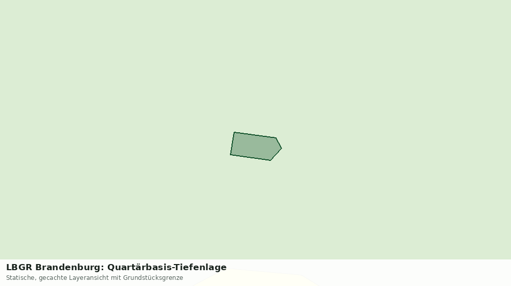 Statische Kartenansicht: LBGR Brandenburg: Quartärbasis-Tiefenlage