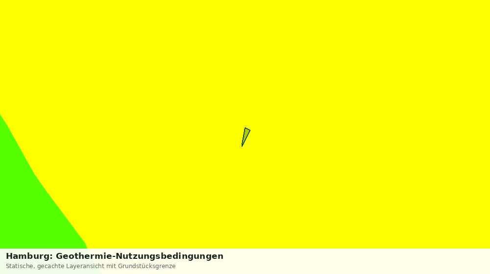 Statische Kartenansicht: Hamburg: Geothermie-Nutzungsbedingungen