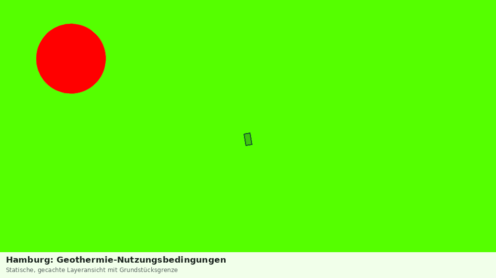 Statische Kartenansicht: Hamburg: Geothermie-Nutzungsbedingungen