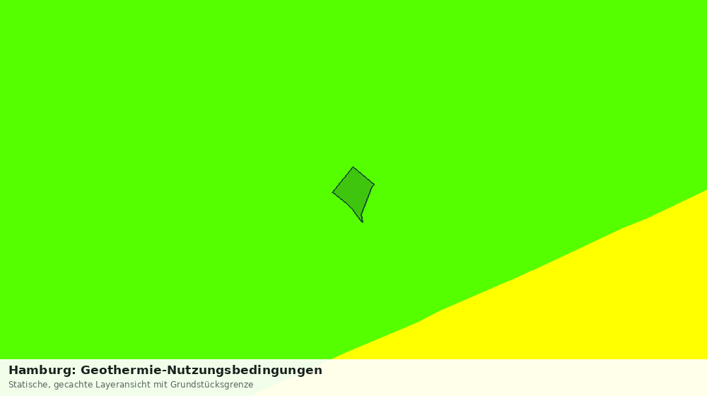 Statische Kartenansicht: Hamburg: Geothermie-Nutzungsbedingungen